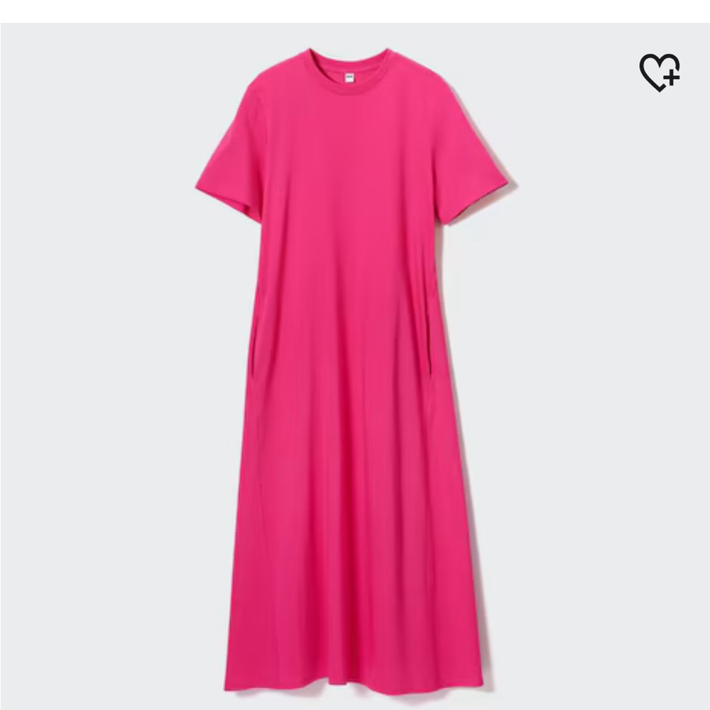 Fuchsia Cotton Uniqlo Dress